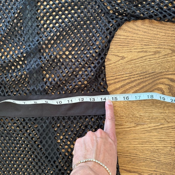 Kardashian Kollection Dress Black Lace Mesh midi women’s large - Picture 6 of 11